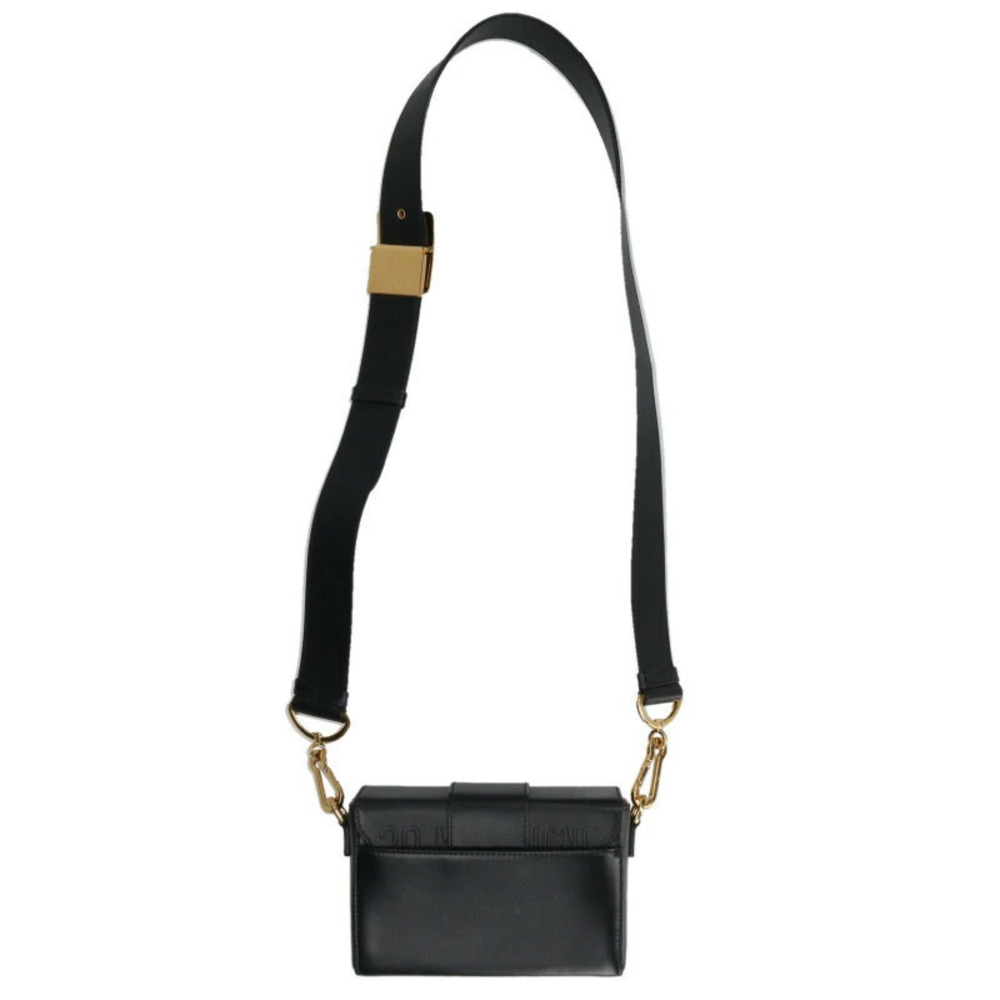 Dior Montaigne Calfskin Shoulder Bag Black Gold - Picture 2 of 5
